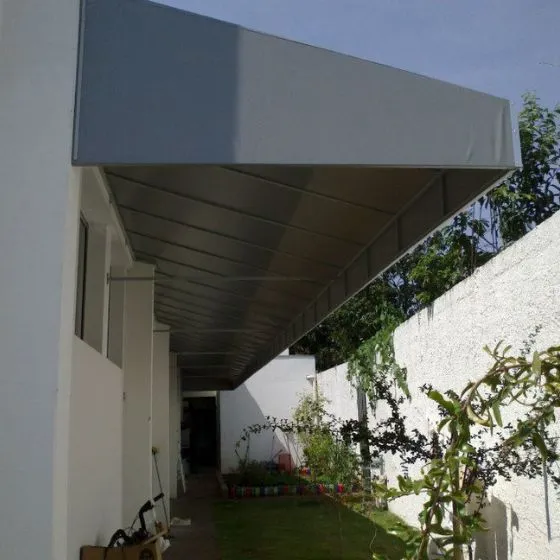 Cobertura de Lona em Diadema SP Cobertura de Lona em Diadema SP — Cobertura com calha lateral para escoamento